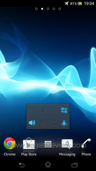 Sony Xperia V - Homescreen 2 Sony Xperia V Homescreen 2