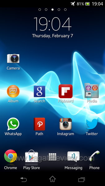 Sony Xperia V - Utama Sony Xperia V Utama