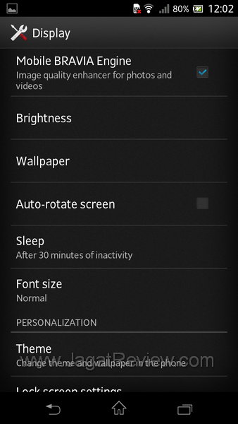 Sony XperiaTX Mobile Bravia