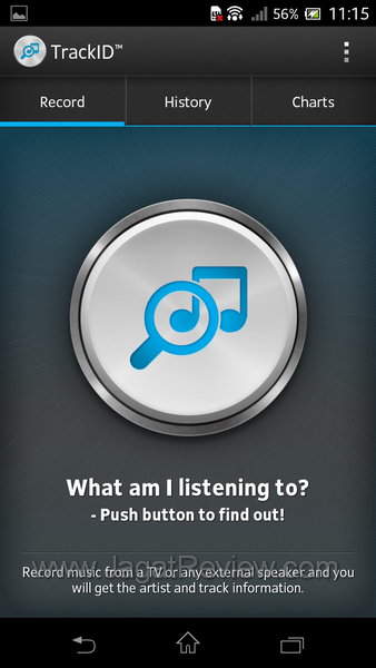 Sony XperiaTX - Track ID Sony XperiaTX Track ID