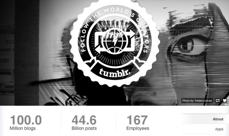 Tumblr Capai Lebih dari 100 Juta Blog dan 44.6 Milyar Posting Pribadi 20 tumblrss