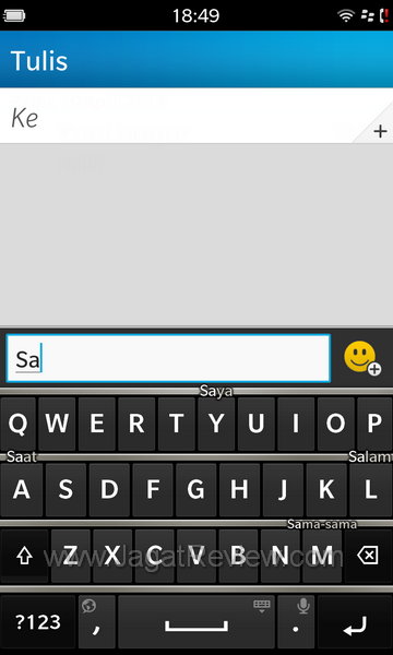 Blackberry Z10 Keyboard