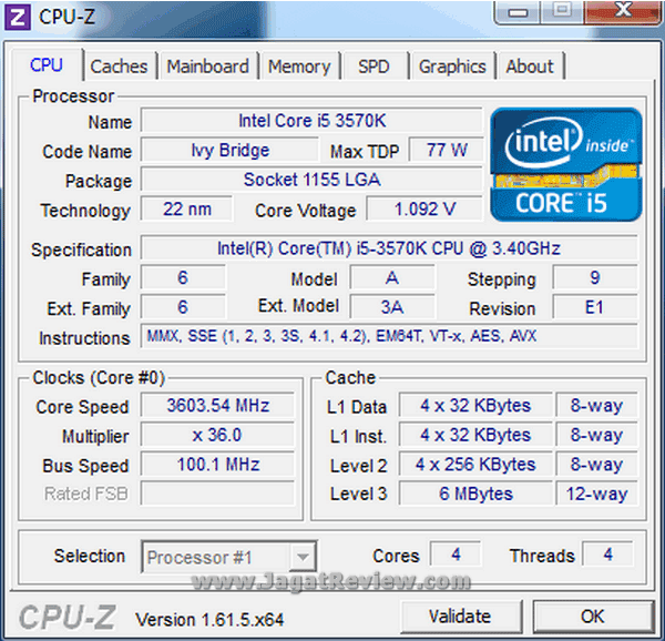 Gigabyte Z77X UP7 CPUZ Normal