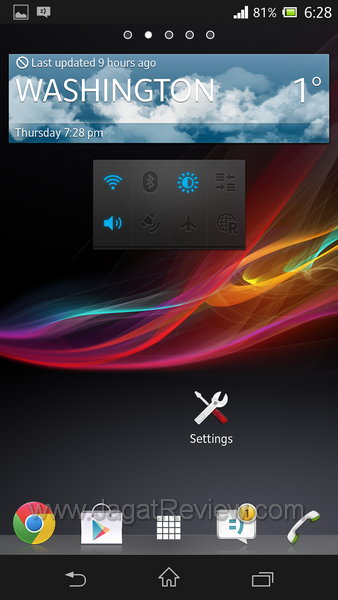 Sony Xperia Z - Homescreen 2 Sony Xperia Z Homescreen 2