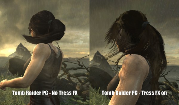 Tomb Raider 2013 PC TressFX comparison