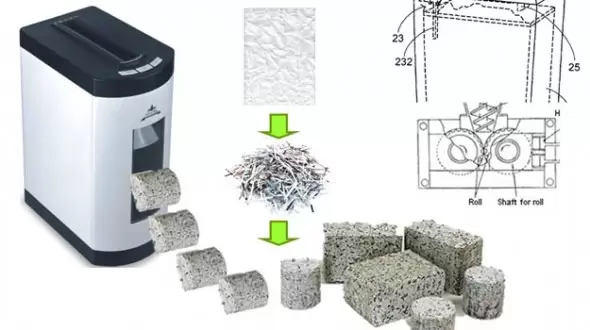 Mesin Penghancur Kertas Akan Daur Ulang Kertas menjadi Briket Api 4 briqshred