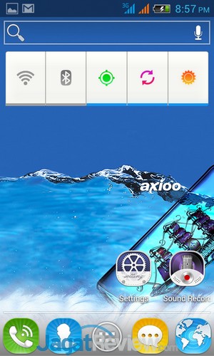 Axioo Picopad 4 - home screen kiri