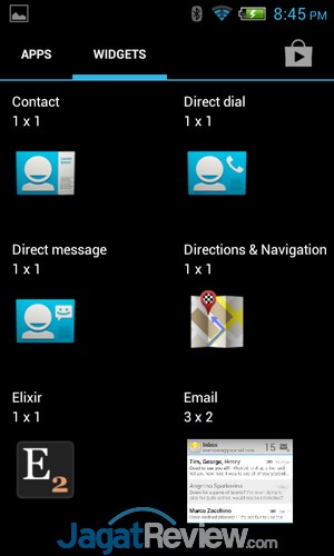 Axioo Picopad 4 - widget drawer