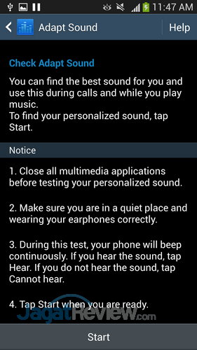 Samsung Galaxy S4 - Adapt Sound