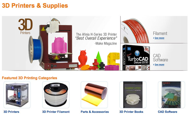 Amazon 3D Printing Store1