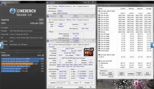Performa Prosesor AMD  AMDFX-9590-5GHz-Cinebench