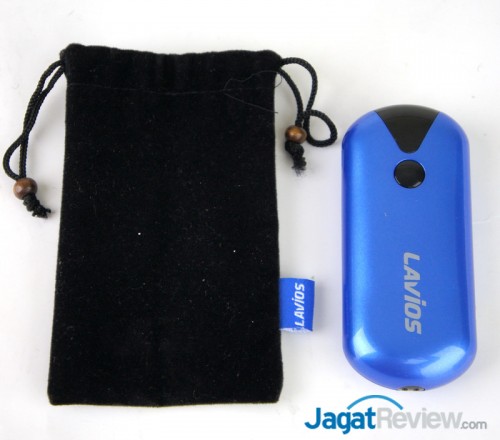 pouch hitam yang menjadi salah satu kelengkapan paket penjualan