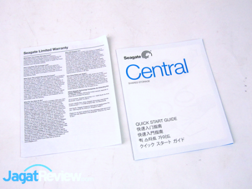 Lembar garansi dan Quick Start Guide.