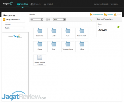 Hands-On Review Seagate Central: Perangkat Backup dan Media Server yang Praktis 8 Akses dari luar jaringan lokal bisa dilakukan menggunakan aplikasi Tappin untuk komputer.