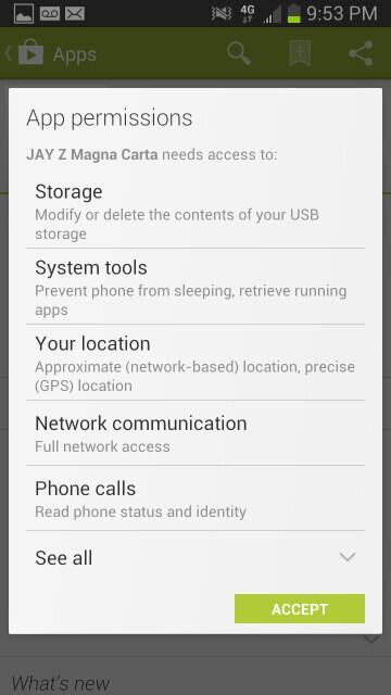 Aplikasi Magna Carta Jay-Z Disabotase 2 Screenshot