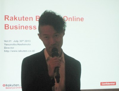 Rakuten Belanja Online Layani Pengiriman Secara Gratis ke Seluruh Indonesia 1 Yasunobu Hasimoto, Director Rakuten