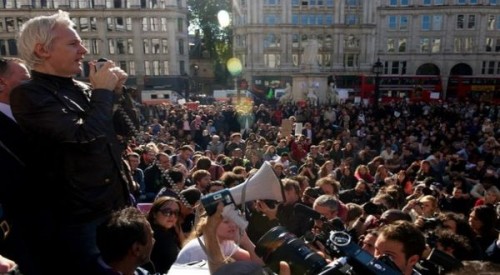 Pendiri WikiLeaks Luncurkan Partai di Australia 2 Wikileaks founder Julian Assange speaks