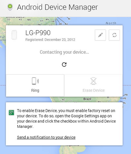 Tips: Menggunakan Fungsi Gratis Android Device Manager 31 Android Device Manager