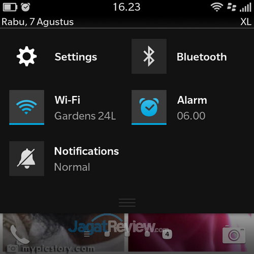 Blackberry Q5 - BB DropMenu