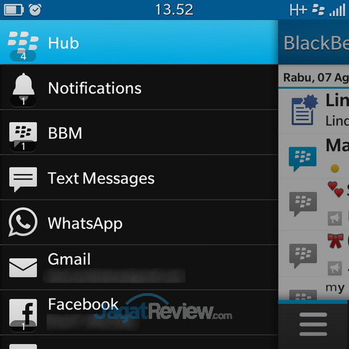 Blackberry Q5 - BB Hub