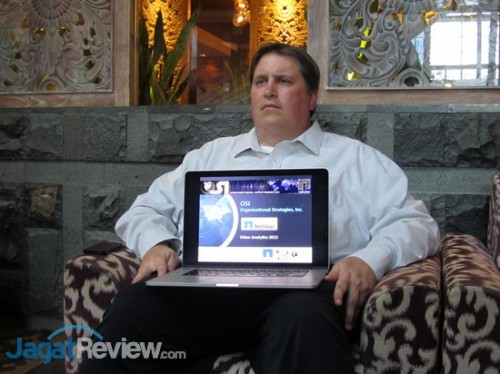 Jason Porter, CIO dari OSI, ketika mempresentasikan kemampuan dari VATES.