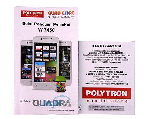 Kartu Garansi dan Buku Panduan