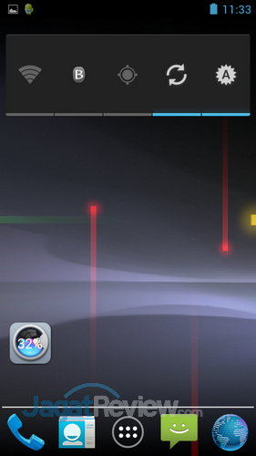 Polytron Quadra - Homescreen utama