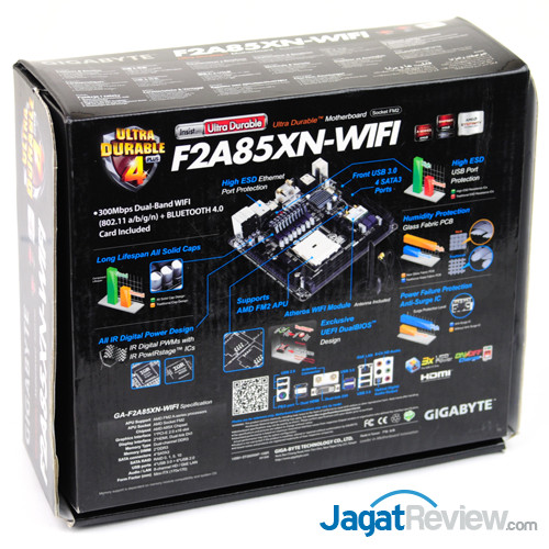 Review Gigabyte F2A85XN-WiFi: Motherboard Mini Kaya Feature untuk APU AMD 8 gigabyte f2a85xn-wifi back box