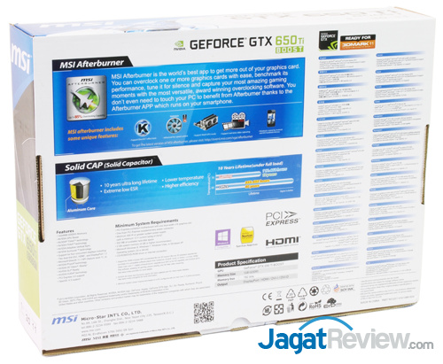 Review MSI GTX 650 Ti Boost 1GB OC: NVIDIA Kepler Boost Termurah 5 msi gtx 650 ti boost 1gb oc back box