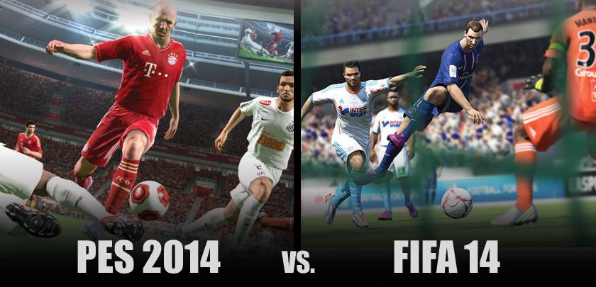 pes 2014 vs fifa 14