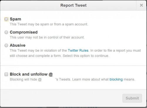 Report Abuse, Fitur Baru Twitter Untuk Mempermudah Laporan User Nakal 2 report twitter