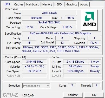 AMD A4-4000 vs Intel Celeron G1610: Duel Prosesor Murah 4 A44000Cpuz