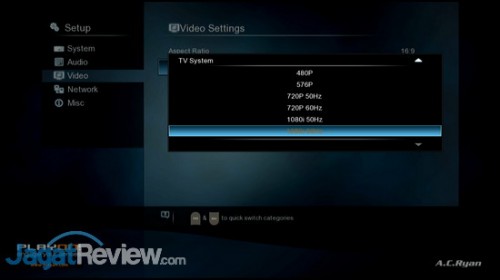 Review PlayOn! HD3: Multimedia Player Kelas Atas dari AC Ryan 6 Dukungan resolusi output yang ada dalam PlayOn! HD3.