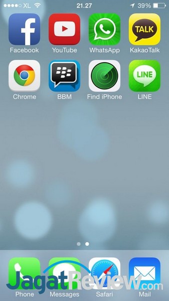 Preview BlackBerry Messenger untuk iOS 1 Icon BBM diantara icon-icon aplikasi di iOS