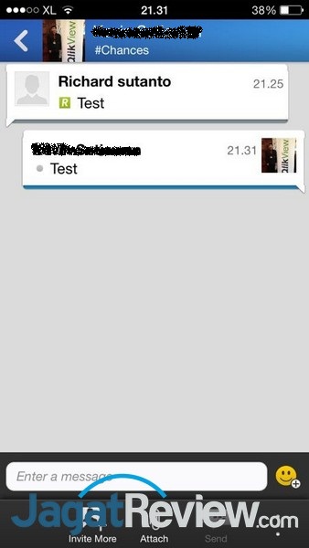 Preview BlackBerry Messenger untuk iOS 5 Setelah PIN BBM rekan terdaftar dalam bagian