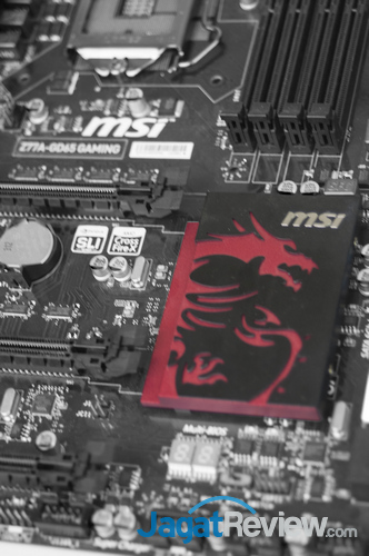 Review MSI Z77A-GD65 Gaming: Motherboard Gaming Untuk Ivy Bridge 5 MSI_Z77-GD65_Gaming_Aufmarker_Dragon4