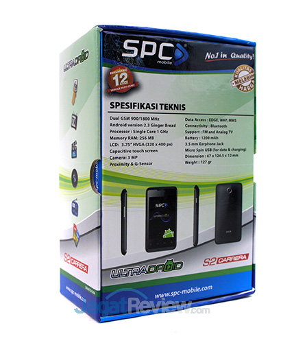 Review SPC S2 Carrera: Smartphone Android TV Murah dalam Saku Anda! 4 SPC S2 Carrera - Kemasan Belakang