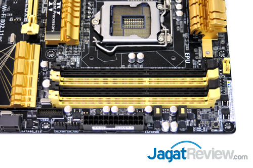 Review ASUS Z87-Deluxe: Motherboard Haswell Kelas Atas dengan Tema Warna Emas 3 asus z87-deluxe memory slots