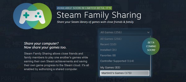 Valve Hadirkan Sistem “Pinjam Game” di Steam 1 steam family sharing