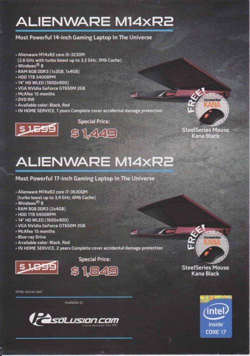 Indocomtech 2013: Promo Murah Notebook & PC 7 23-ALIENWARE-2-001