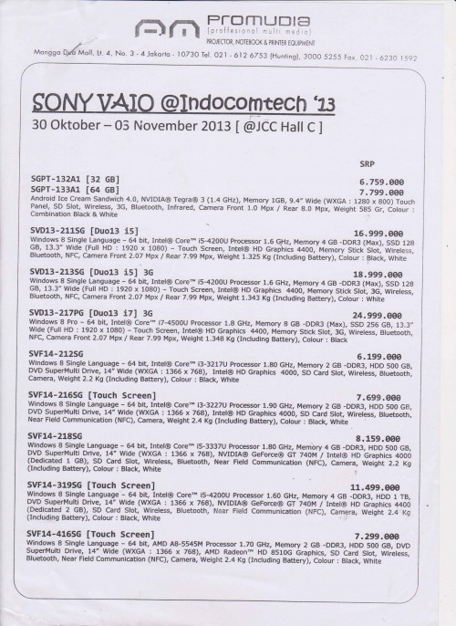 Indocomtech 2013: Promo Murah Notebook & PC 14 33-SONY-VAIO-1-001