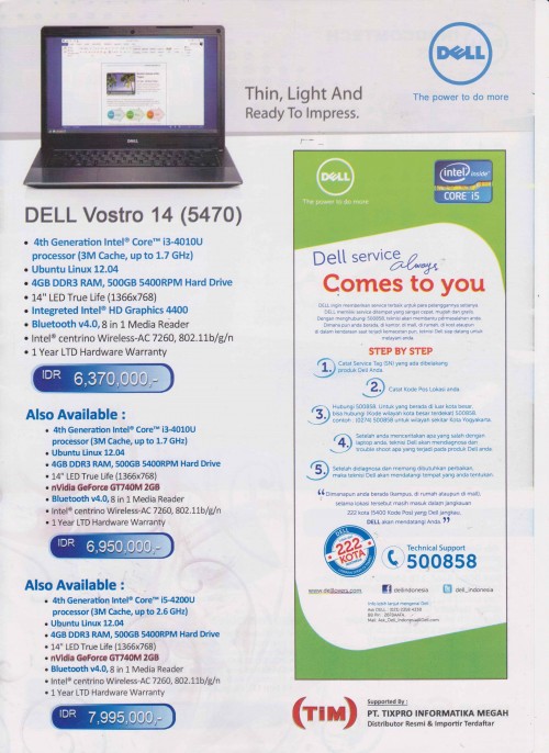 Indocomtech 2013: Promo Murah Notebook & PC 12 38-DELL-2-001