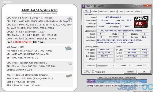 Extreme Overclocking AMD A10-6800K 'Richland' ke 8 Ghz 8 6800KExtreme_04