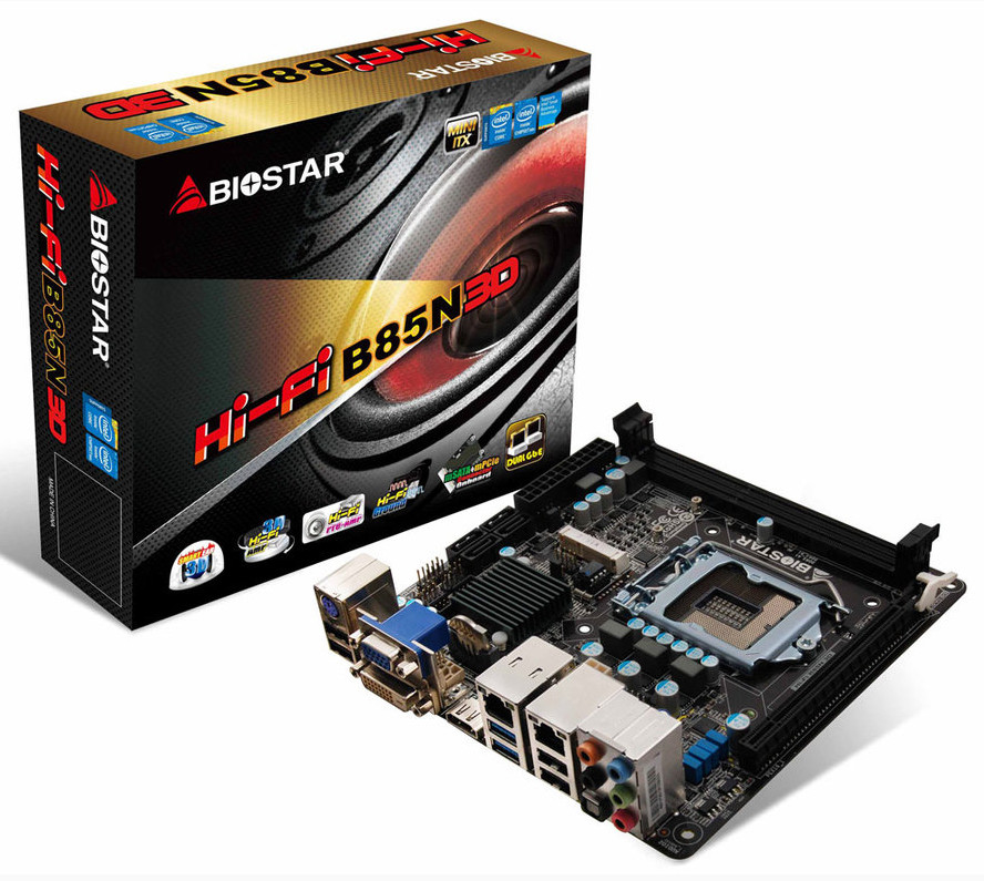 BIOSTAR Umumkan Motherboard Mini-ITX Hi-Fi B85N 3D 3 HifiB85N3D 2