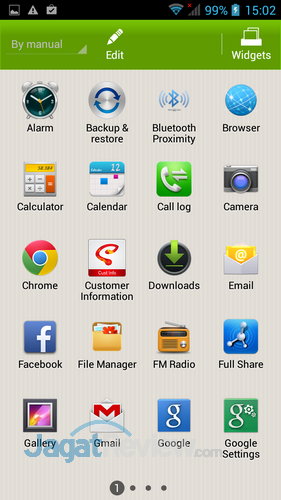 Review Smartfren Andromax V: Smartphone CDMA GSM Quad Core Kencang dan Murah 5 Smartfren Andromax V - App Drawer