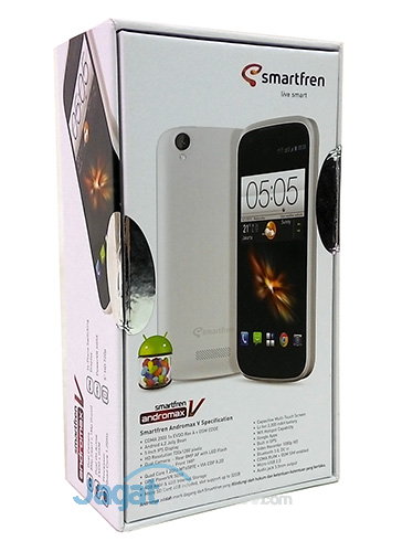 Review Smartfren Andromax V: Smartphone CDMA GSM Quad Core Kencang dan Murah 4 Smartfren Andromax V - Kemasan Belakang