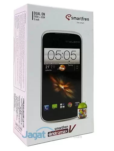 Review Smartfren Andromax V: Smartphone CDMA GSM Quad Core Kencang dan Murah 3 Smartfren Andromax V - Kemasan