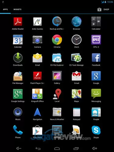 SpeedUp Pad 7.85 - App Drawer
