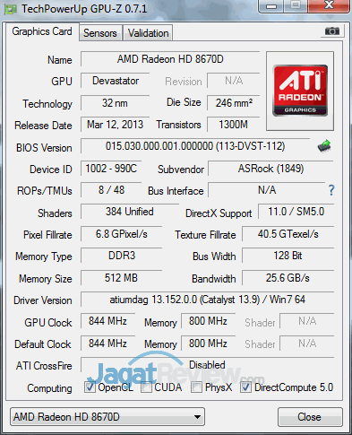 Uji Performa Prosesor AMD FM2 Pada Tiga Chipset Berbeda: Motherboard Murah atau Mahal? 6 amd apu chipset comparison gpuz