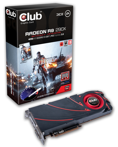 Parade VGA AMD Radeon R9 290X 4GB 5 club3d r9 290x bf4 1000 5000